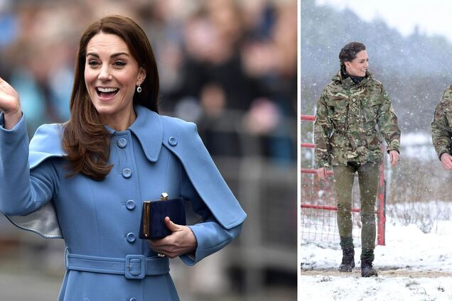 Кейт Миддлтон в милитари посетила полигон, где тренируют украинских военных. Фото