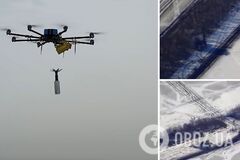 Пряме влучання в бліндажі та склад із боєприпасами: українські аеророзвідники доставили окупантам 'бавовну'. Відео