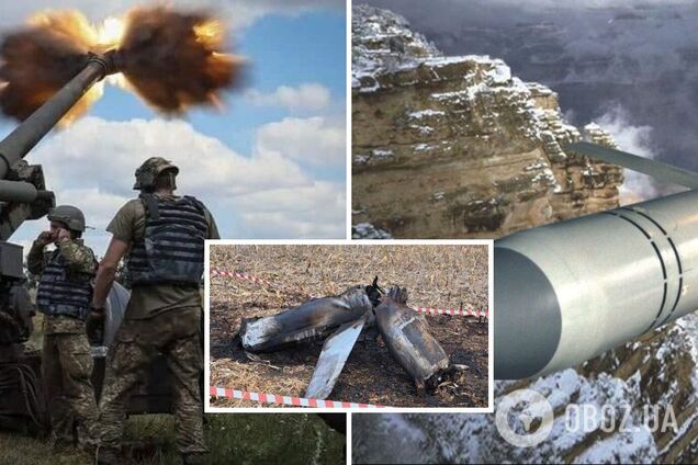 У Повітряних силах показали уламки російських крилатих ракет 'Калібр' та Х-101, збитих силами ППО 9 березня. Фото