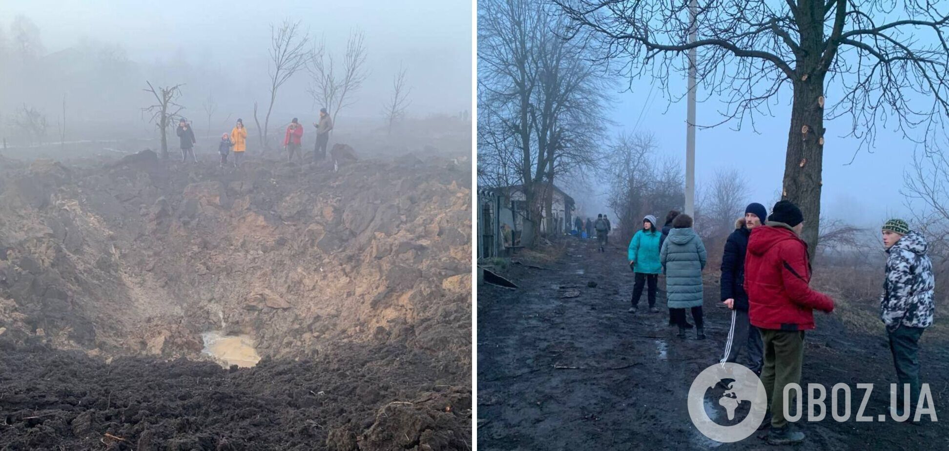 На місці влучання – величезна воронка: нові деталі ракетного удару РФ по Харківщині. Фото і відео