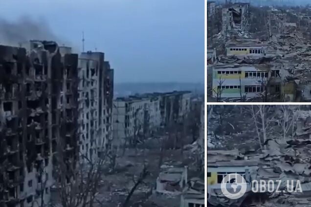 Сплошные руины: появилось новое видео из Бахмута, где 9-й месяц продолжаются адские бои