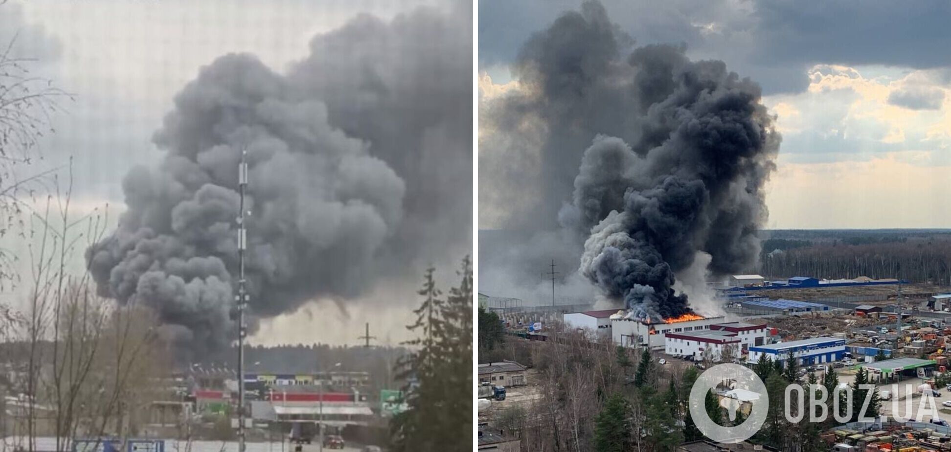  Ні дня без 'бавовни': під Москвою пролунав вибух і почалася масштабна пожежа на складі. Відео 