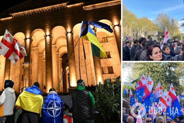 В поддержку Саакашвили и европейского курса Грузии: в Тбилиси прошел антиправительственный митинг