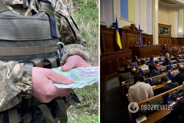 В Раду внесли проект постановления о 30 тысячах доплаты военным: принятый закон заблокирован