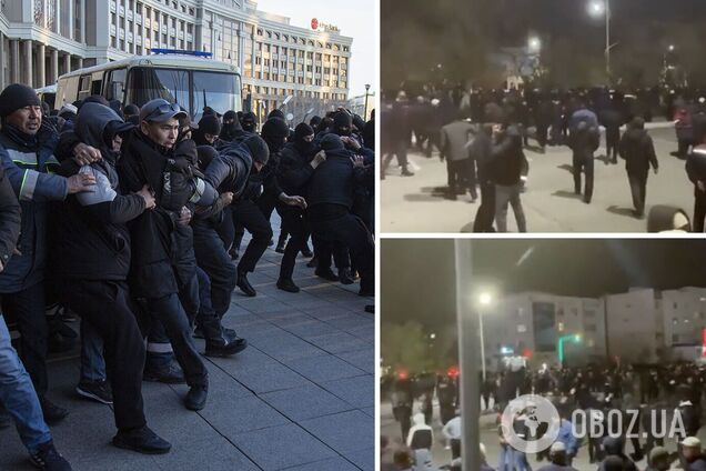 В Казахстане вспыхнули массовые протесты из-за задержания в Астане рабочих. Видео