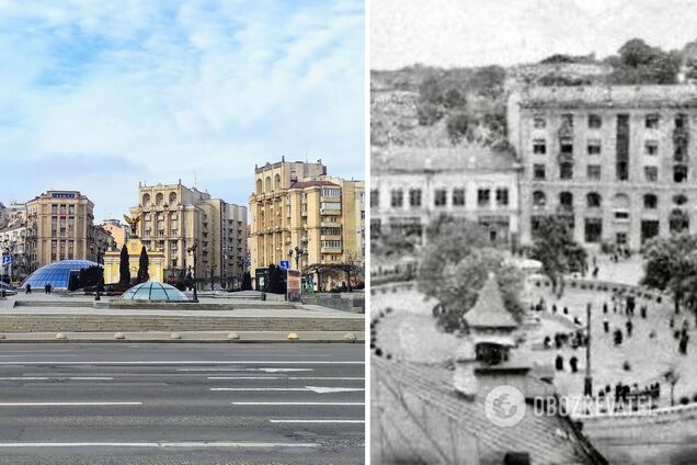 Майдан Незалежности тогда и в наши дни