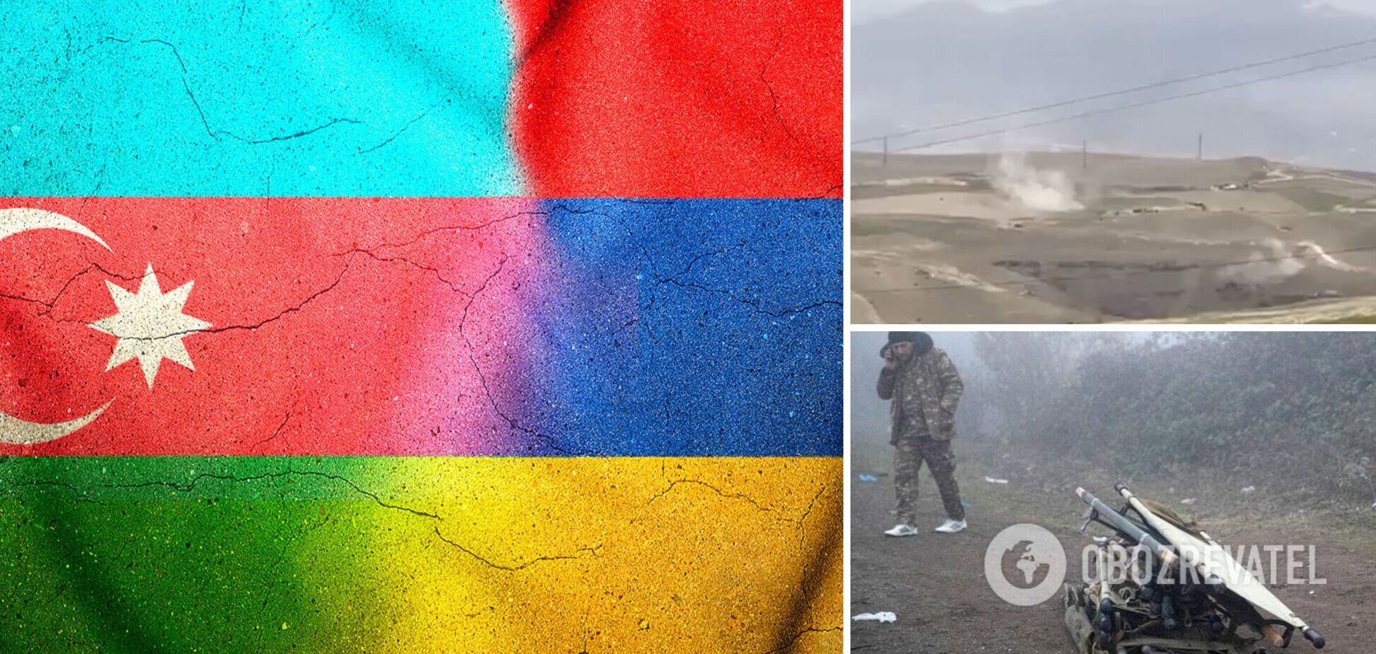 На кордоні Вірменії і Азербайджану сталася стрілянина, є загиблі та поранені. Фото і відео 