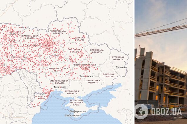 В Украине рассекретили данные по строительству