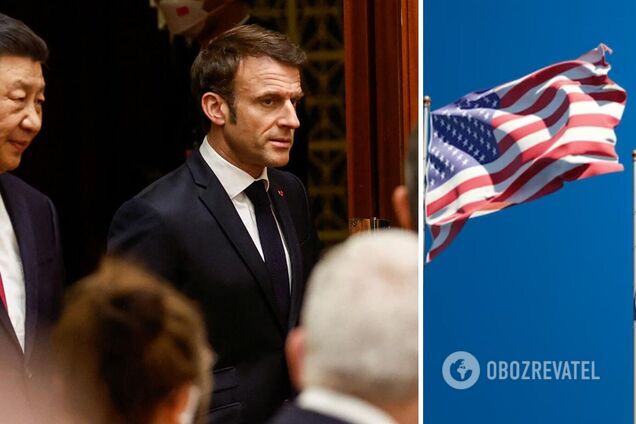Макрон после визита к Си отметился странным заявлением о Тайване: Франция не должна быть вассалом США