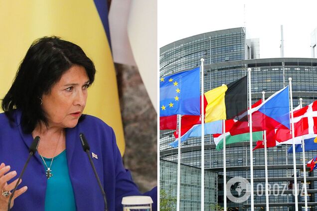 Уряд Грузії не дозволив президентці Зурабішвілі виступити в Європарламенті