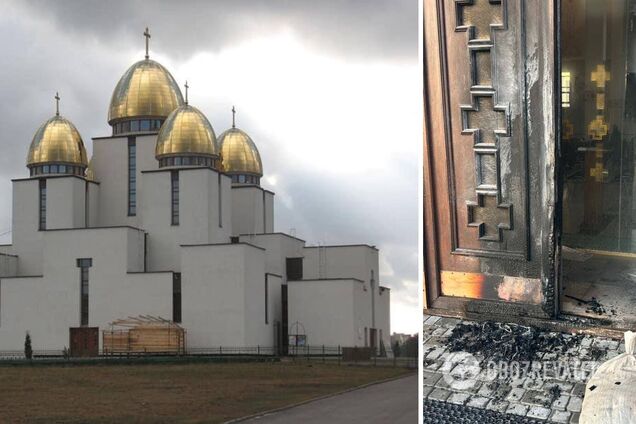 Во Львове в Страстную пятницу подожгли церковь Рождества Пресвятой Богородицы УГКЦ: злоумышленника задержали. Фото