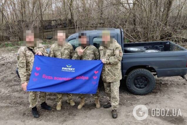 ВСУ на донецком направлении получили внедорожник от Favbet Foundation
