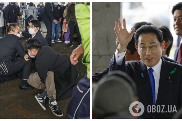 У прем'єра Японії кинули вибухівку під час виступу: його евакуювали. Відео