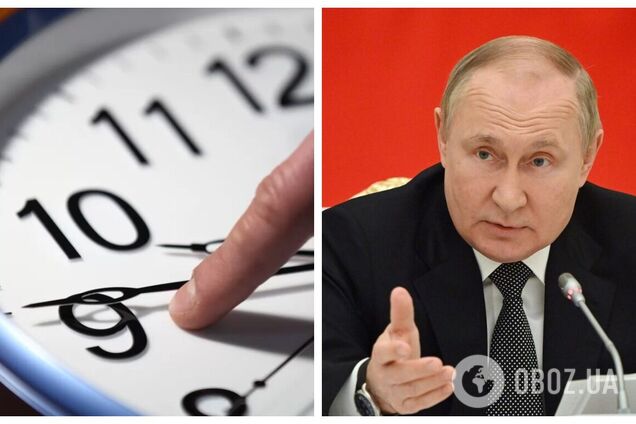 Путин перевел на московское время временно оккупированные территории Украины