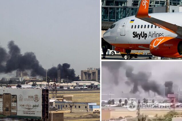 В Судане загорелся самолет частной авиакомпании из Украины