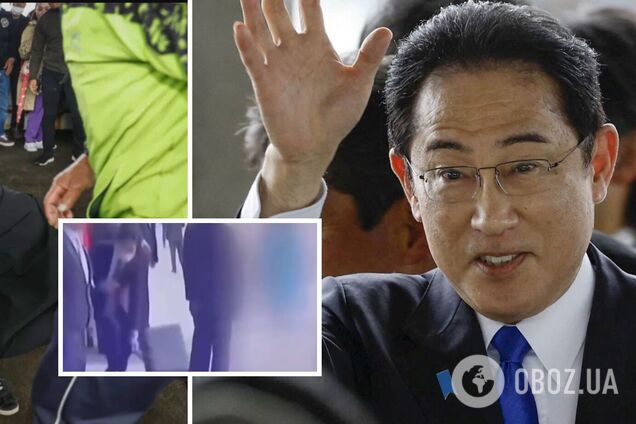 Охранник отреагировал мгновенно: момент покушения на премьера Японии Кисиду попал на видео