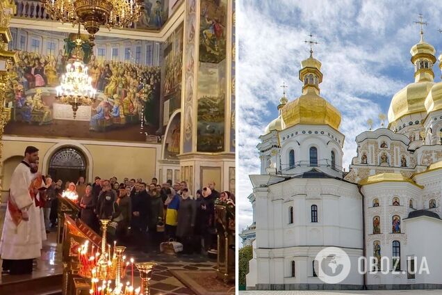 Впервые за 300 лет в Лавре такую службу проводили на украинском