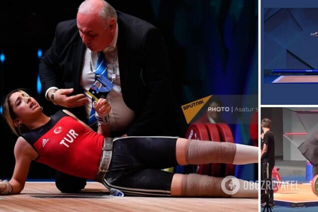 21-річна важкоатлетка знепритомніла на чемпіонаті Європи, намагаючись підняти 96-кілограмову штангу. Відео