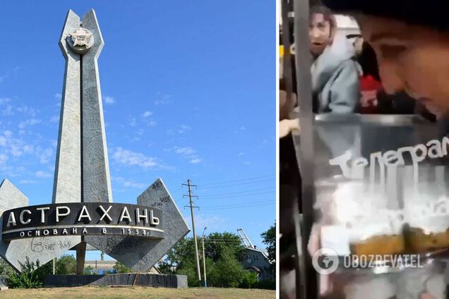 В Астрахані росіяни влаштували тисняву в черзі за пасками. Відео