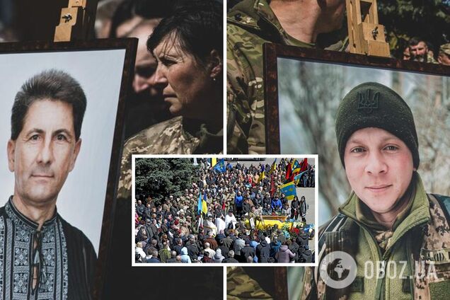 У Миргороді попрощалися з двома Героями-земляками, які загинули в один день у боях за Україну. Фото