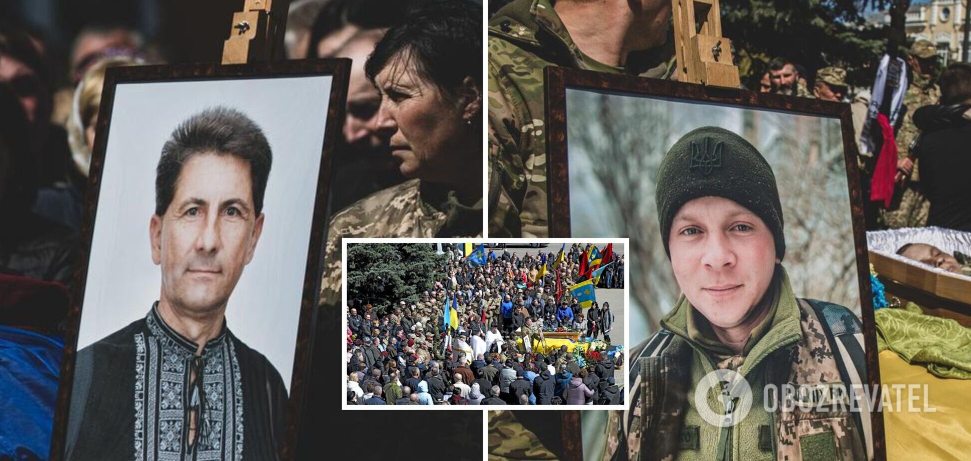У Миргороді попрощалися з двома Героями-земляками, які загинули в один день у боях за Україну. Фото
