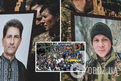 У Миргороді попрощалися з двома Героями-земляками, які загинули в один день у боях за Україну. Фото