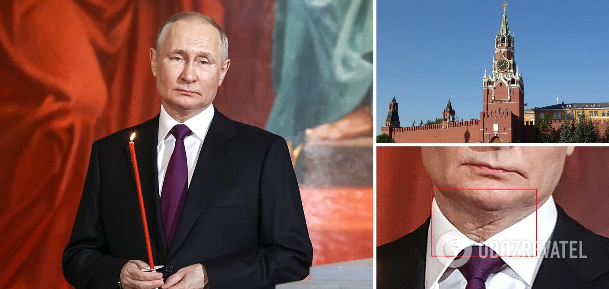 Двойник или след от операции? На фото Путина в церкви на Пасху заметили 'знаковую' деталь