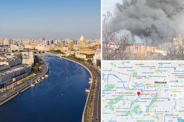 В Москве вспыхнул мощный пожар в районе ТЭЦ, поднялся столб дыма. Видео