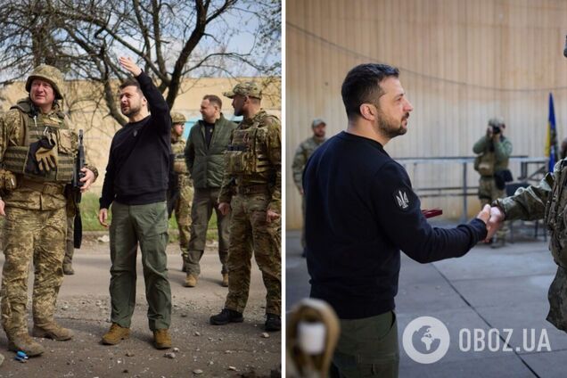 Зеленский посетил передовые позиции ВСУ в Донецкой области и вручил воинам награды. Фото и видео