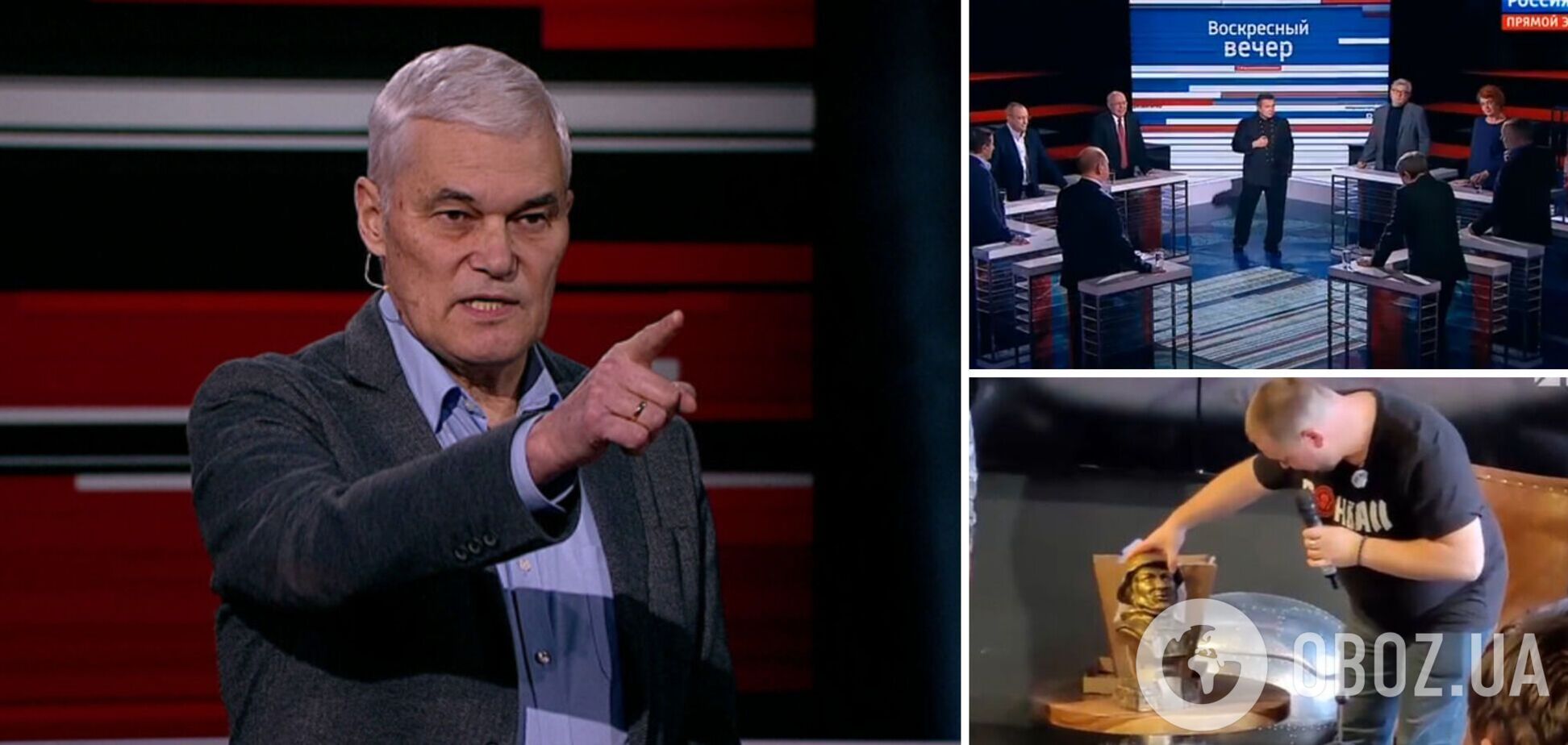 'Попытка устрашения': кремлевский пропагандист пожаловался на подарок с намеком на ликвидацию после убийства Татарского