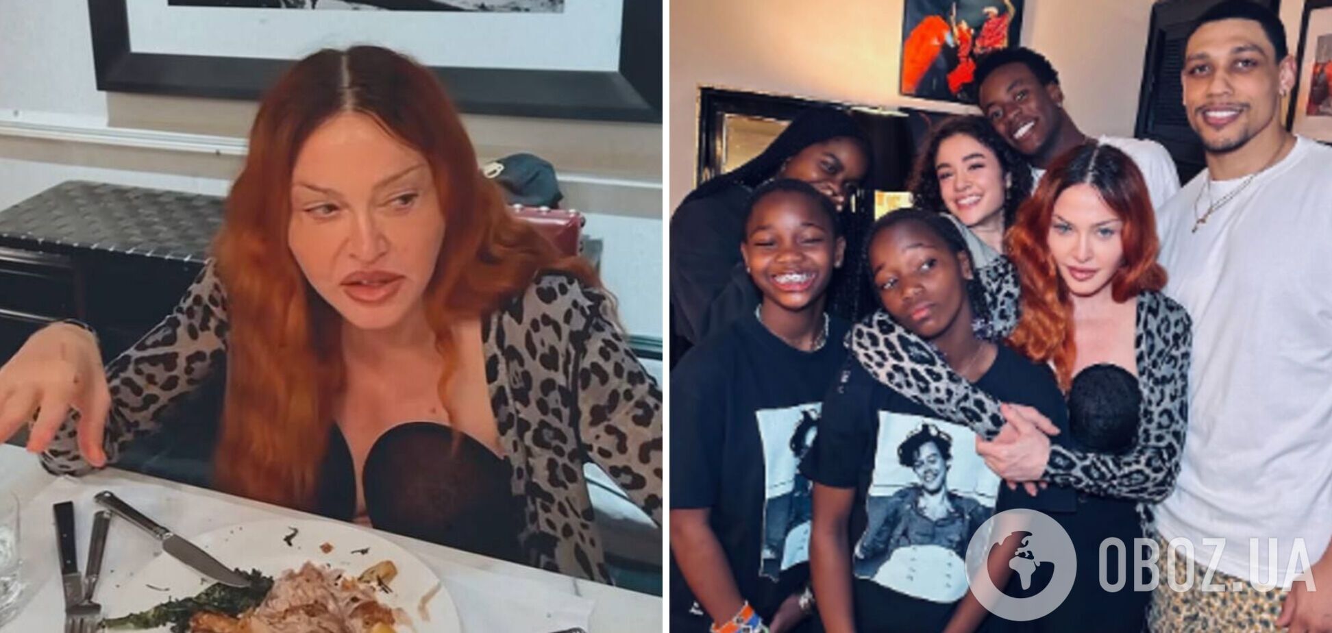 Без макіяжу та в оточенні дітей: Мадонна показала сімейну вечерю з 29-річним бойфрендом. Відео