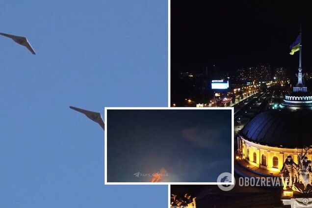 РФ атаковала Одесщину дронами-камикадзе: сработала ПВО, но есть прилет по объекту инфраструктуры. Фото