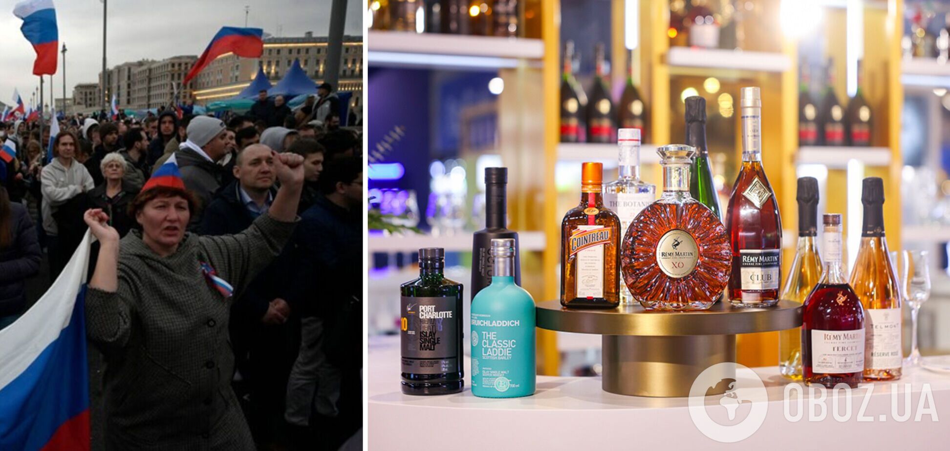 Россияне продолжают пить западный алкоголь, несмотря на 'санкции'