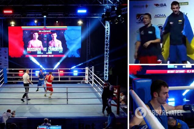 Украинского боксера-чемпиона заставили снять флаг Украины на награждении в Литве. Видео