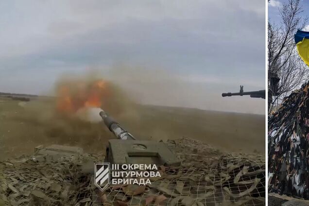 Робота танка ЗСУ по російських окупантах