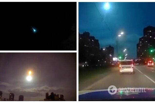 Загадковий спалах був не лише в Києві: у Білорусі зафіксували падіння метеорита, момент потрапив на відео 