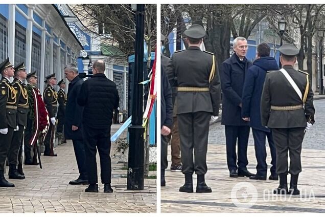 Генсек НАТО Столтенберг прибув із візитом до Києва та вшанував пам'ять загиблих українських воїнів. Фото