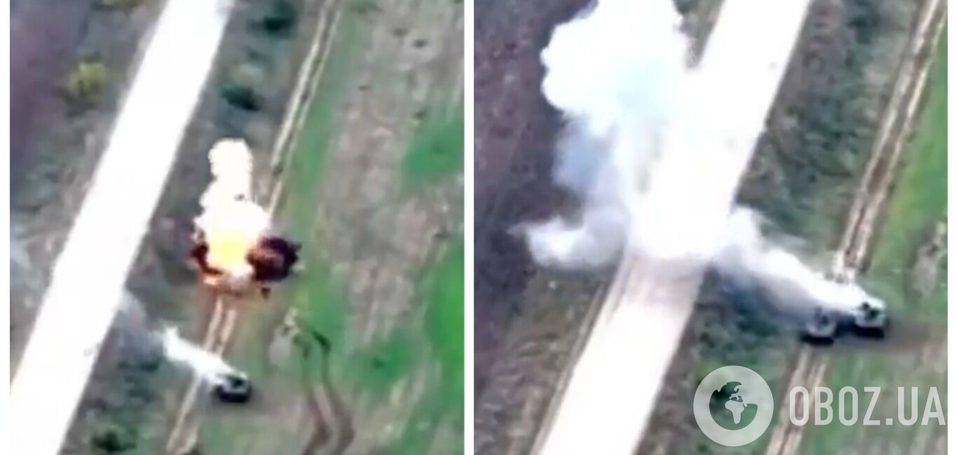 Украинские артиллеристы  уничтожили две вражеские БМД: 'бавовна' попала на видео