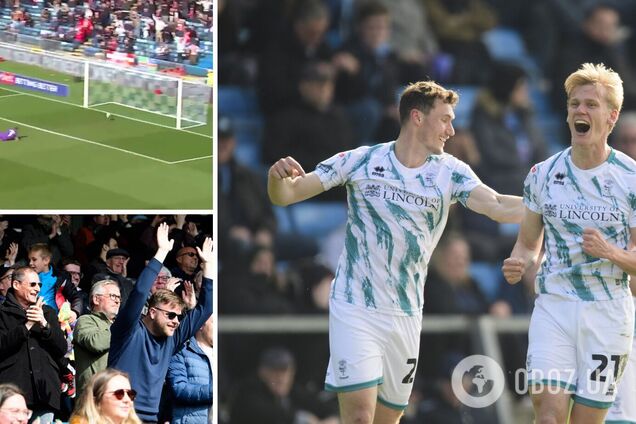 Футболист в Англии забил сумасшедший 'гол сезона' со своей половины поля. Видео