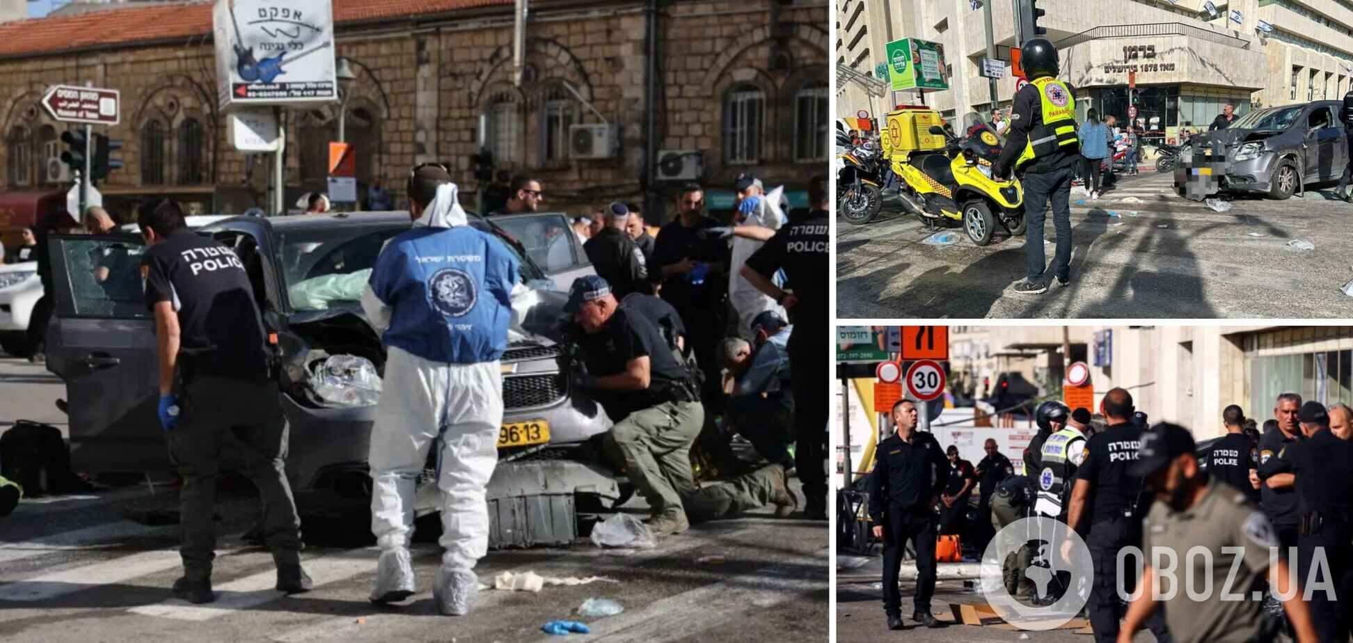 У Єрусалимі терорист в'їхав у натовп: п'ятеро людей поранені, один у важкому стані. Фото і відео
