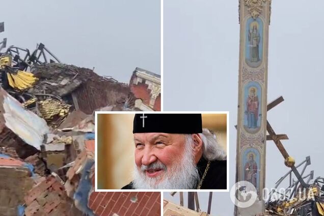 'Патріарх Кирило благословляє': російські військові вщент зруйнували церкву УПЦ МП у Мар'їнці. Відео