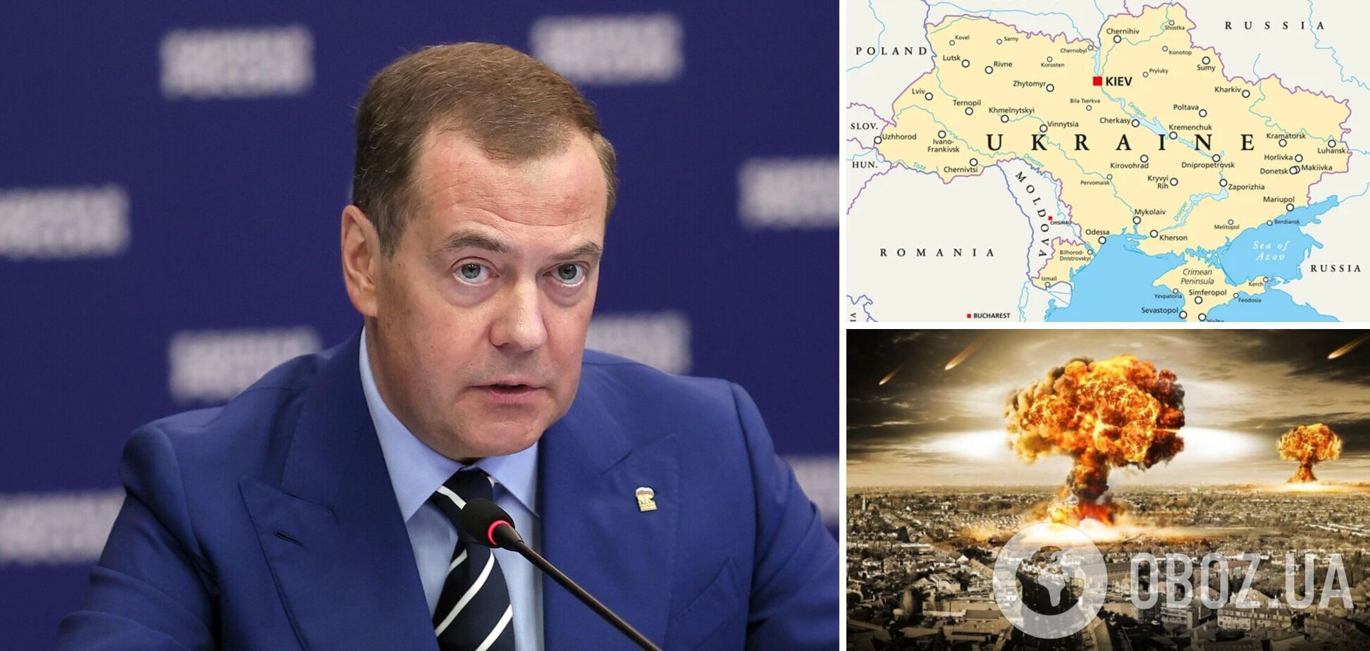 Медведєв заявив, що світ на межі Третьої світової, і розмріявся про поділ України