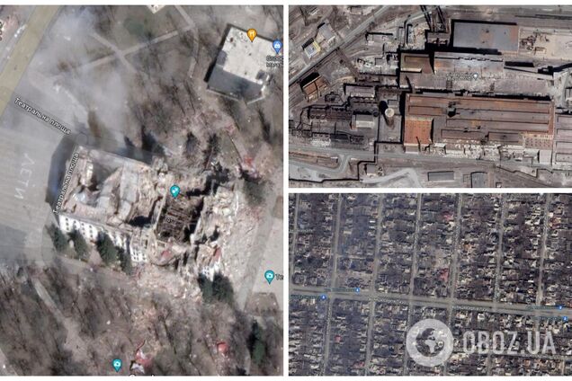 Google обновил спутниковые снимки Мариуполя: на них виден масштаб разрушений и новые массовые захоронения