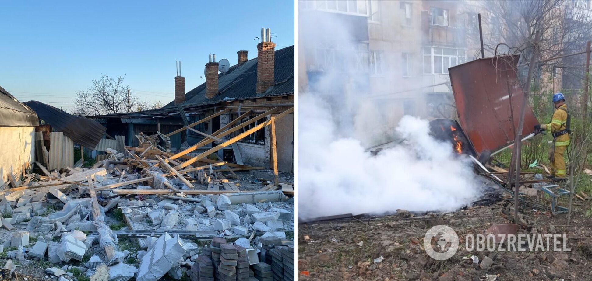 Разрушены дома, перебит газопровод, ранены люди: армия РФ обстреляла Марганец и Никополь. Фото