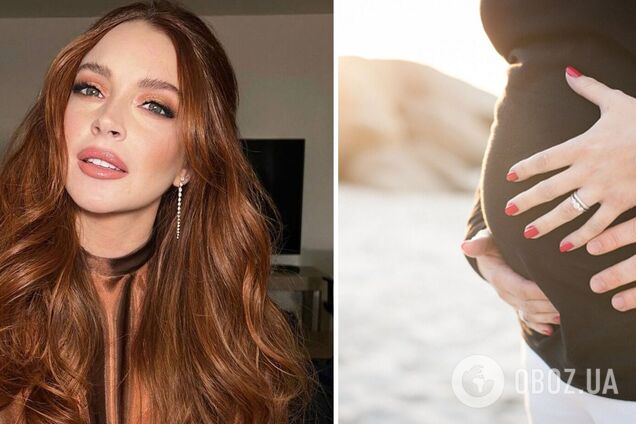 Зірка фільму 'Пастка для батьків' Ліндсі Лохан уперше показала, як виглядає під час вагітності. Фото