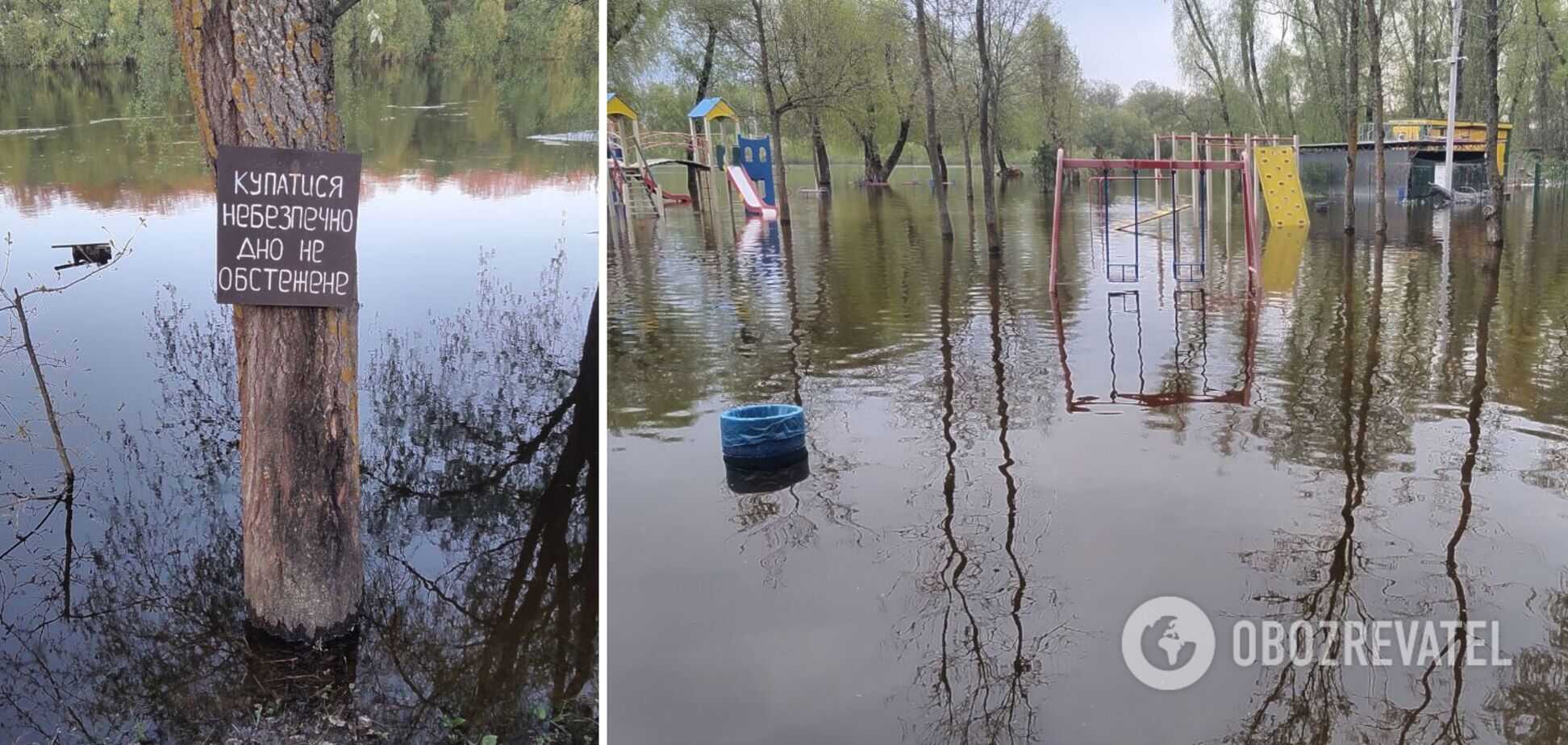 Город погружается в воду: в Чернигове Десна выходит на пик весеннего половодья. Фото