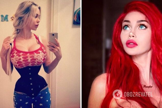 Удалила шесть ребер ради талии в 36 см: как выглядит девушка-'Барби', которую едва не убила пластика. Фото до и после операций