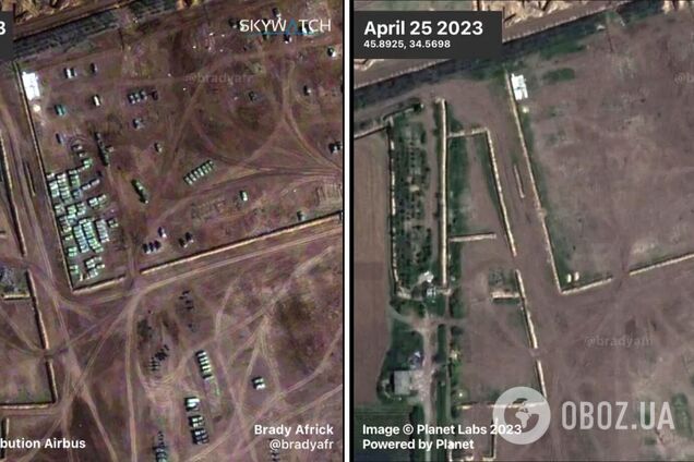 Забрали технику и вырыли окопы: оккупанты перегруппировались на севере Крыма. Фото