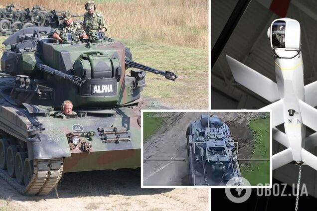 Машина ЗСУ залишилась неушкодженою: найновіший російський безпілотник не зміг знищити німецький ЗРК Gepard. Відео