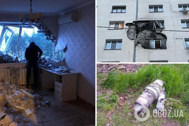 Уламки російської ракети упали на багатоповерхівку